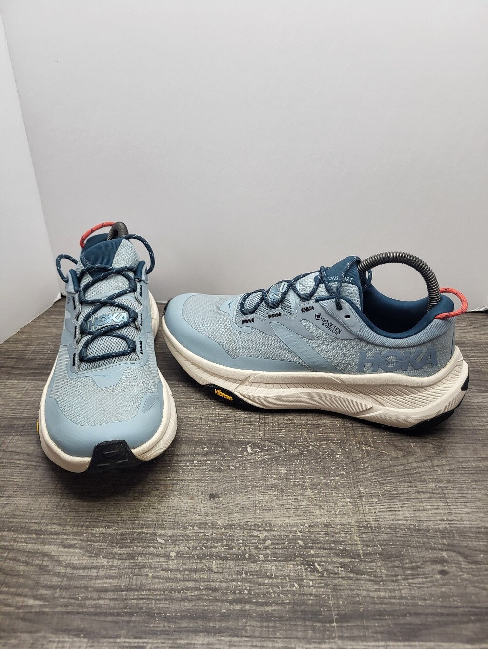 Hoka One One Transport GTX Waterproof Women's Size 8 B Running Shoes Blue